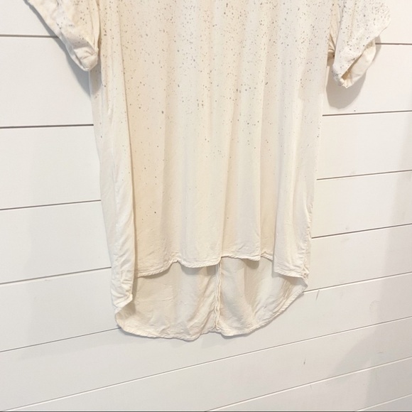 Michael Stars high/low metallic speckled t-shirt - Picture 6 of 14
